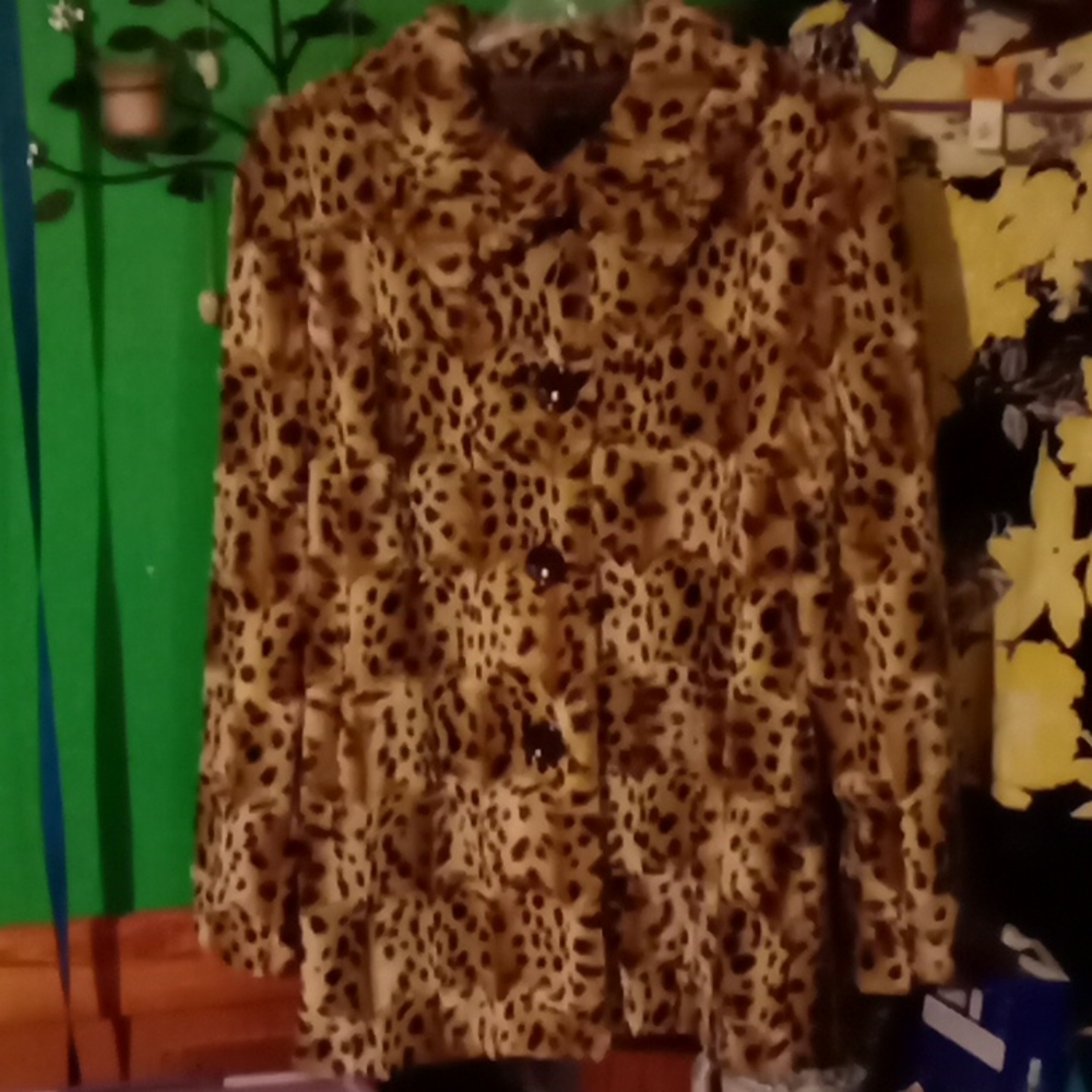 Faux Fur Coat XL